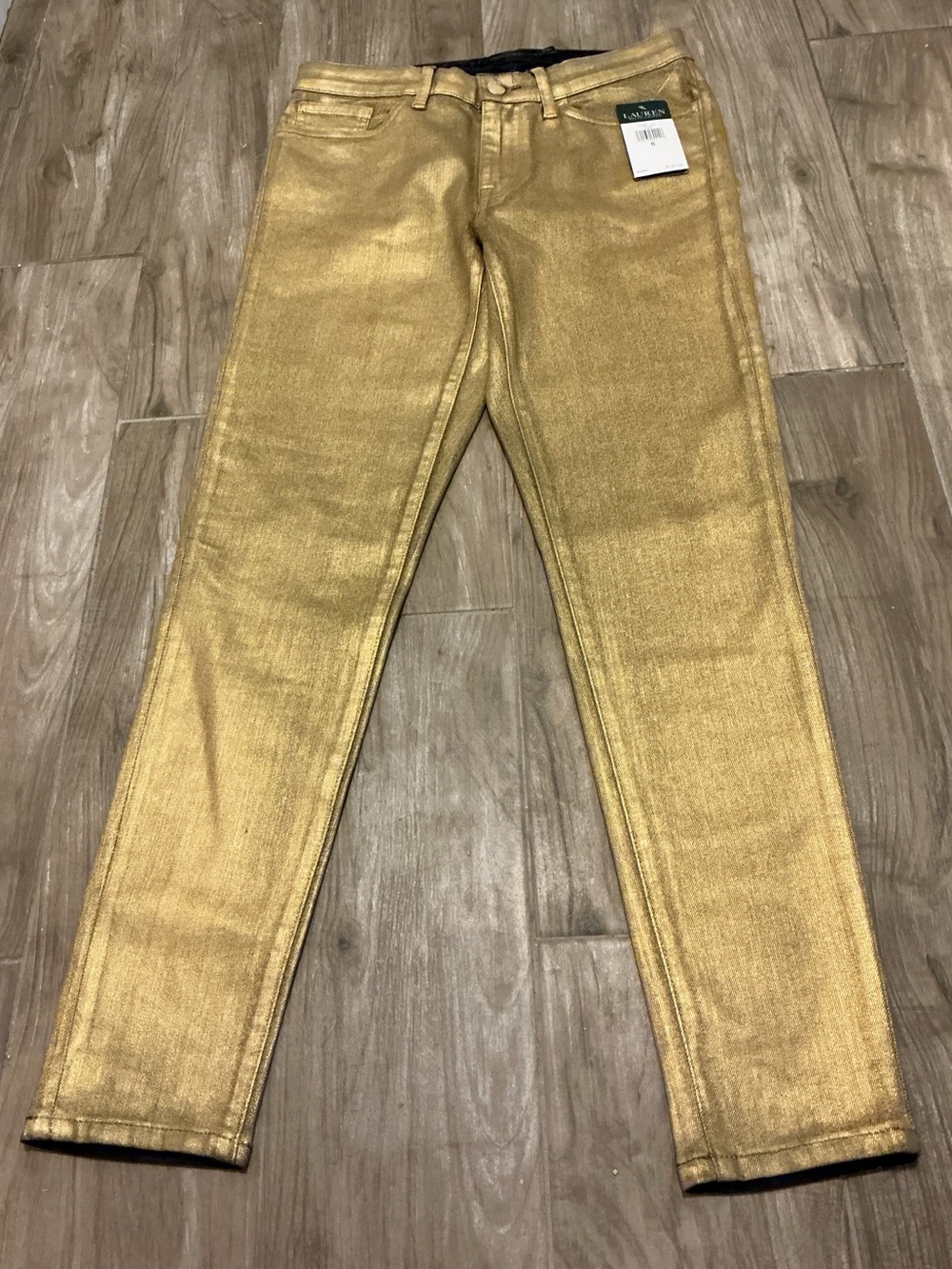 Lauren Ralph Lauren Gold Jeans Size 6 NWT